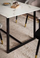 Esszimmertisch FineBuy Marmor Optik Weiß Esstisch Küchentisch Tisch Esszimmer – Ansicht 5