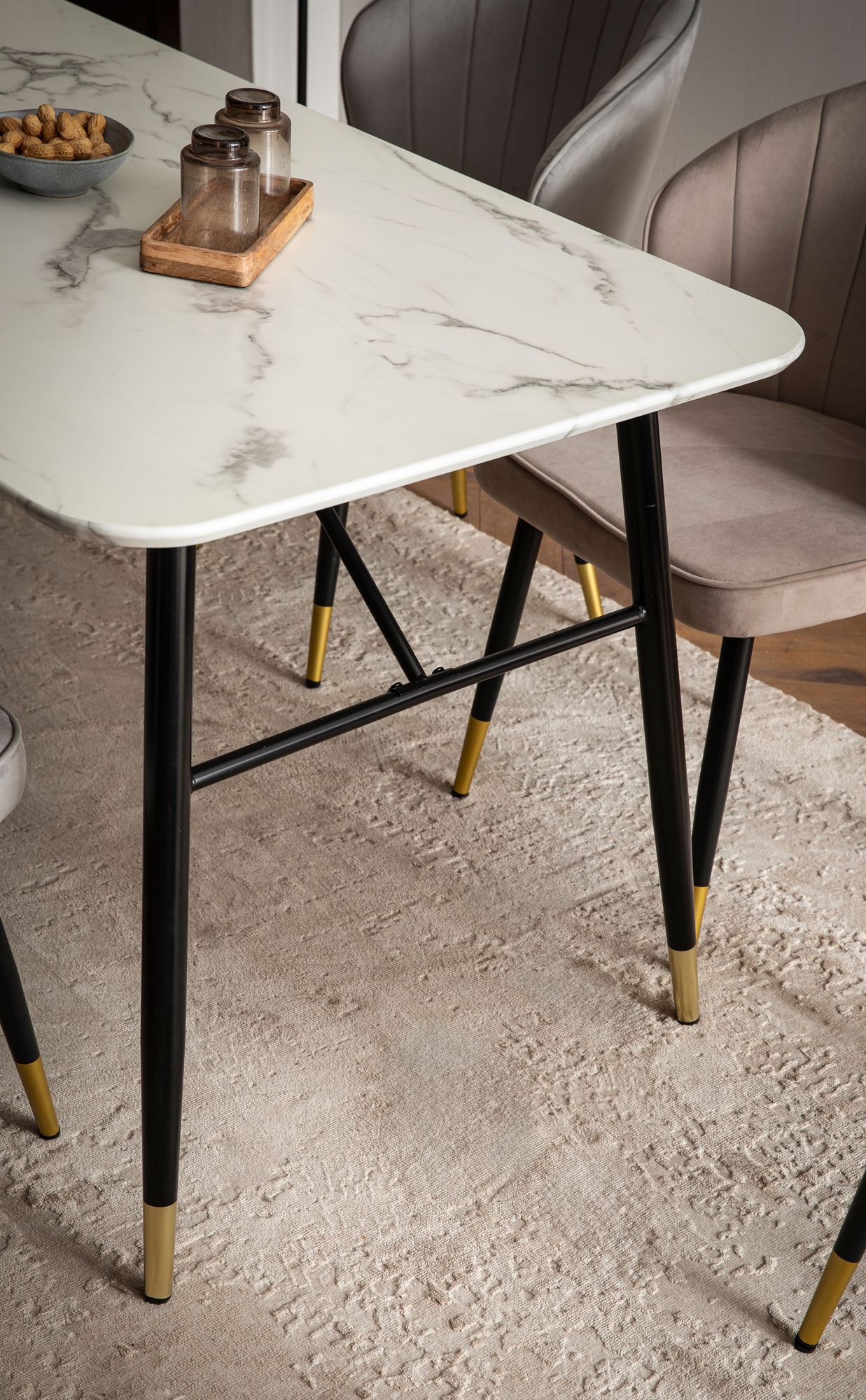 FineBuy Esszimmertisch Weiß Esstisch in Marmor-Optik Modern, Küchentisch mit Metallbeinen, Speisetisch Rechteckig, Tisch Esszimmer | Farbe: Weiß FineBuy Esszimmertisch Weiß Esstisch in Marmor-Optik Modern, Küchentisch mit Metallbeinen, Speisetisch Rechteckig, Tisch Esszimmer | Farbe: Weiß