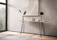 Konsolentisch FineBuy Anrichte 150 cm Ablagetisch Massivholz Baumkante Modern – Ansicht 2
