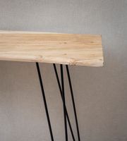 Konsolentisch FineBuy Anrichte 150 cm Ablagetisch Massivholz Baumkante Modern – Ansicht 4