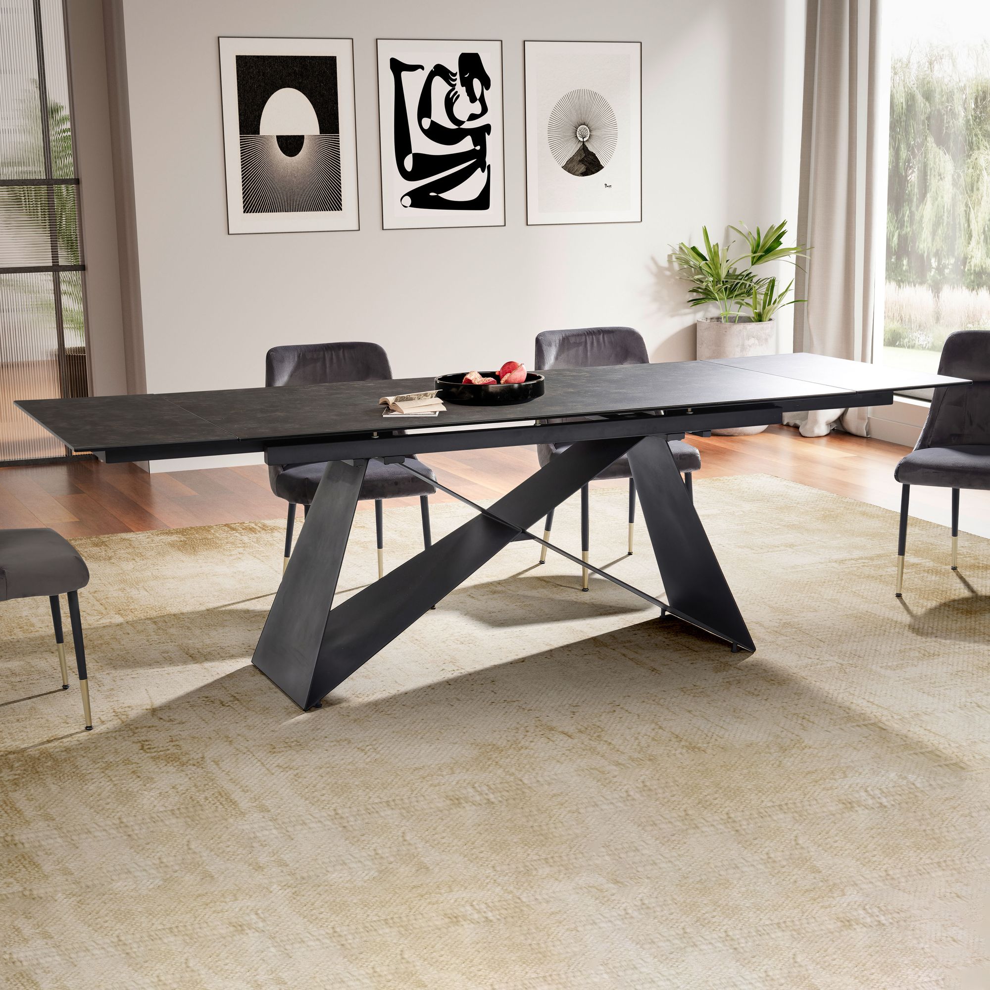 Esstisch FineBuy Esszimmertisch 180 - 260 cm Ausziehbar Keramik Keramiktisch – Ansicht 1