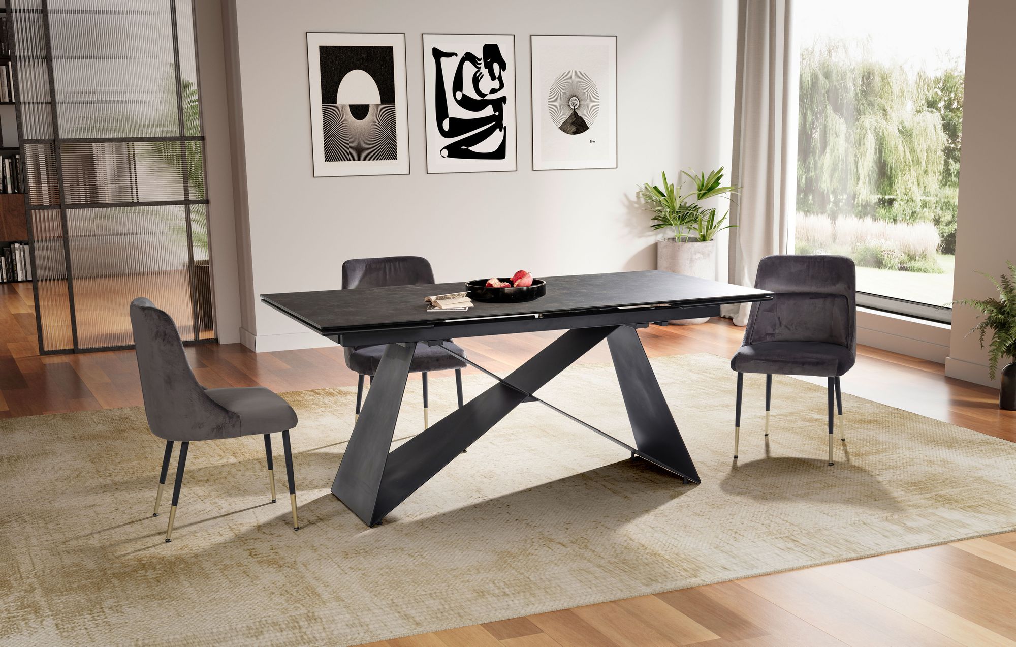 Esstisch FineBuy Esszimmertisch 180 - 260 cm Ausziehbar Keramik Keramiktisch – Ansicht 2