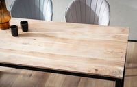 Esszimmertisch FineBuy Esstisch Akazie Holz Massiv Metall Küchentisch Loft – Ansicht 4