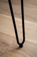 Schreibtisch FineBuy Bürotisch 150 cm Akazie Massivholz Computertisch Baumkante – Ansicht 5