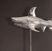 Deko Hai FineBuy 70 cm Aluminium Wohndeko Design Dekoration Maritim Modern Alu – Ansicht 4