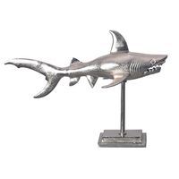 Deko Hai FineBuy 70 cm Aluminium Wohndeko Design Dekoration Maritim Modern Alu – Ansicht 6
