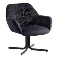 Loungesessel FineBuy Clubsessel Samt Metall Cocktailsessel Schalenstuhl Armlehne – Ansicht 6