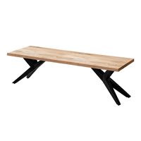 Esszimmerbank FineBuy Sitzbank Akazie Massivholz 175 cm Essbank Loft Klein – Ansicht 6
