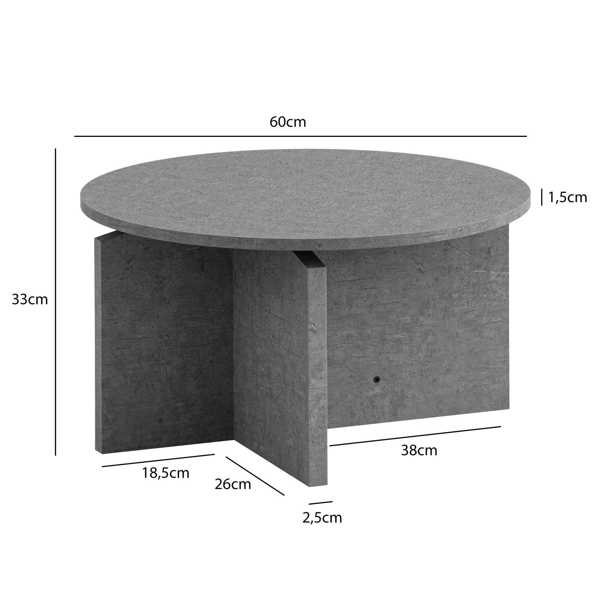 FineBuy Couchtisch 60x60x33 cm Sofatisch Modern, Design Wohnzimmertisch Rund, Loungetisch Klein, Kaffeetisch Beistelltisch | Farbe: Schwarz FineBuy Couchtisch 60x60x33 cm Sofatisch Modern, Design Wohnzimmertisch Rund, Loungetisch Klein, Kaffeetisch Beistelltisch | Farbe: Schwarz