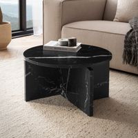 Couchtisch FineBuy 60 cm Wohnzimmertisch Sofatisch Rund Klein Kaffeetisch Modern – Ansicht 1