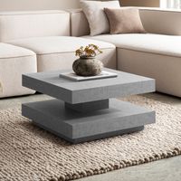 Couchtisch FineBuy 60 cm Wohnzimmertisch Sofatisch Quadratisch Klein Kaffeetisch – Ansicht 2