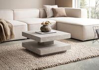 Couchtisch FineBuy 60 cm Wohnzimmertisch Sofatisch Quadratisch Klein Kaffeetisch – Ansicht 2