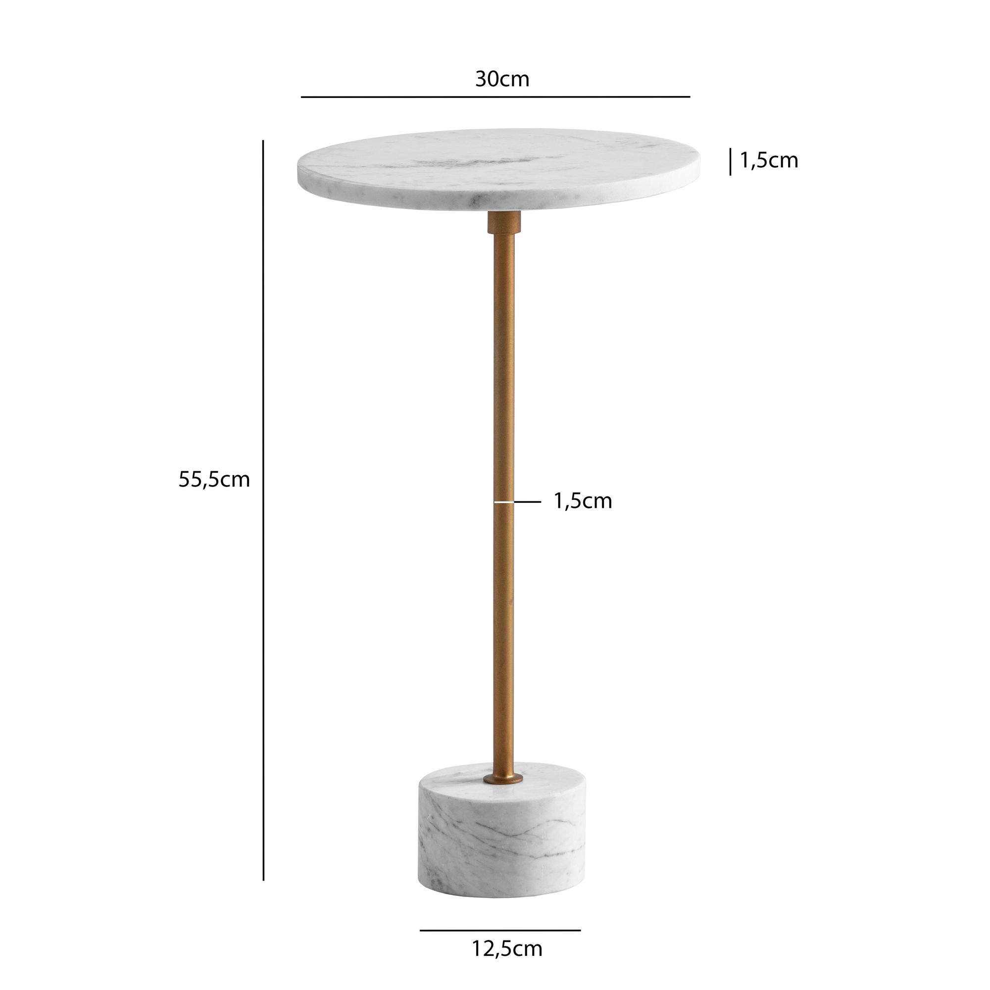 FineBuy Beistelltisch Echter Marmor Metall 30x30x55,5 cm Anstelltisch Weiß Gold, Kleiner Abstelltisch Rund, Wohnzimmertisch Couch Modern, Marmortisch Hoch | Farbe: Weiß FineBuy Beistelltisch Echter Marmor Metall 30x30x55,5 cm Anstelltisch Weiß Gold, Kleiner Abstelltisch Rund, Wohnzimmertisch Couch Modern, Marmortisch Hoch | Farbe: Weiß