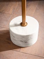 Beistelltisch FineBuy Anstelltisch Echter Marmor Ø 30 cm Wohnzimmertisch Rund – Ansicht 5