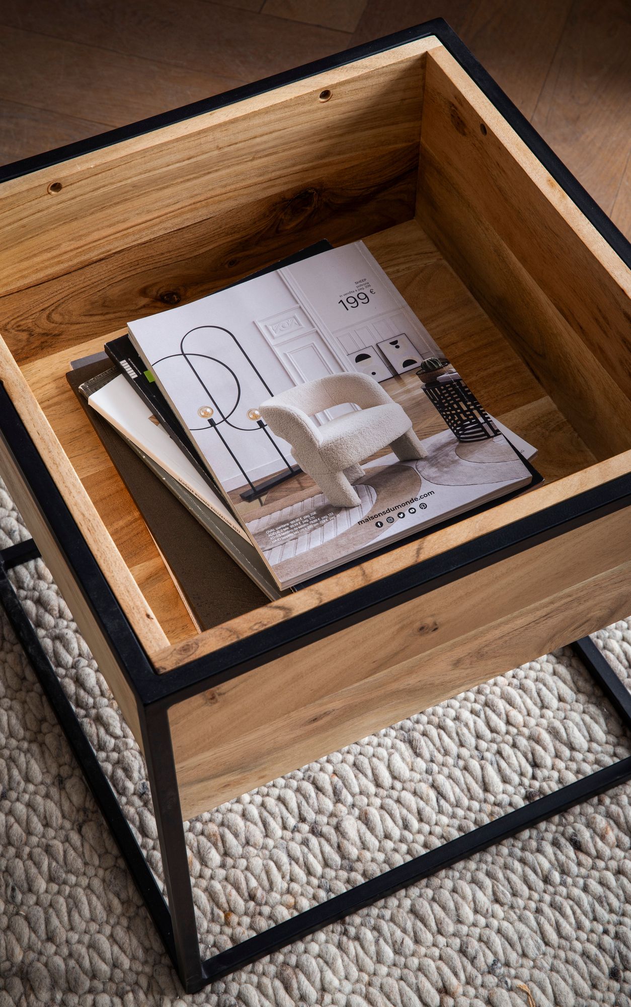 FineBuy Beistelltisch 47x47x51,5 cm Akazie Massivholz Metall Anstelltisch Hellbraun mit Stauraum, Wohnzimmertisch Quadratisch mit abnehmbarem Deckel, Abstelltisch Sofa Zeitlos | Farbe: Braun FineBuy Beistelltisch 47x47x51,5 cm Akazie Massivholz Metall Anstelltisch Hellbraun mit Stauraum, Wohnzimmertisch Quadratisch mit abnehmbarem Deckel, Abstelltisch Sofa Zeitlos | Farbe: Braun