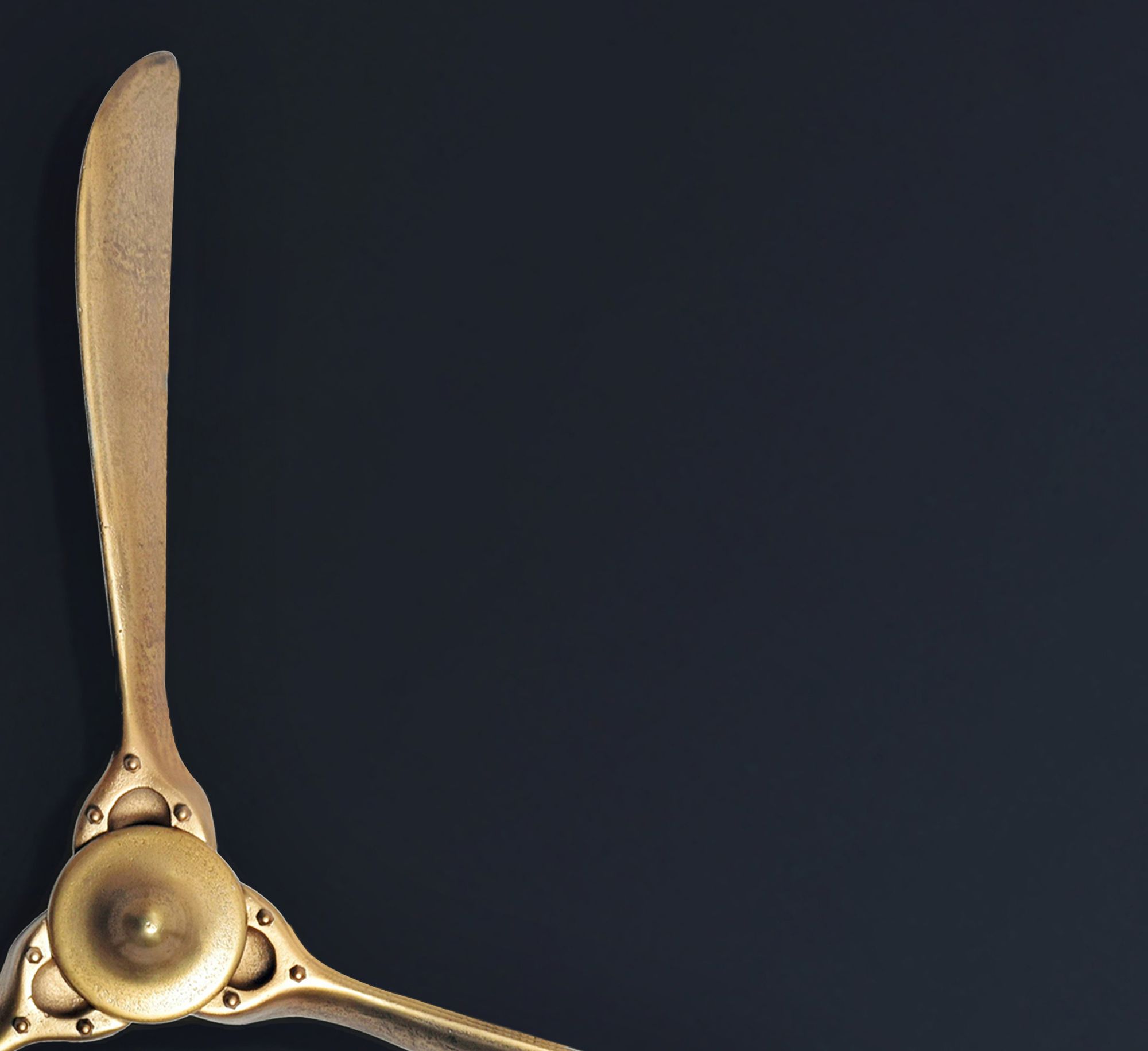 FineBuy Deko Propeller 85x85 cm Metall Flugzeug Wandpropeller, Wohndeko Große Aluminium-Figur, Wanddekoration Dekoration für Zuhause, XXL Wandschmuck, Wanddeko Modern | Farbe: Silber