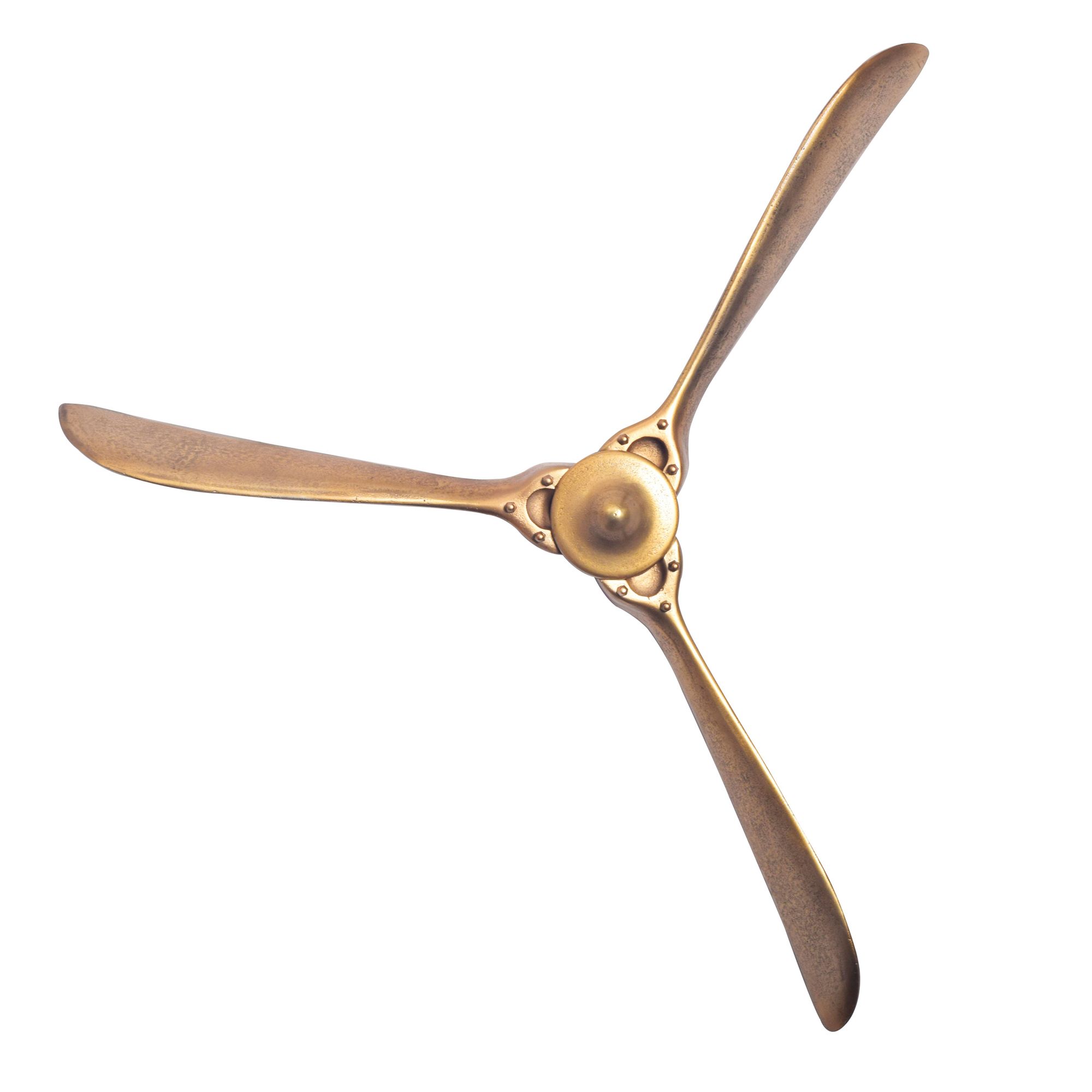 FineBuy Deko Propeller 85x85 cm Metall Flugzeug Wandpropeller, Wohndeko Große Aluminium-Figur, Wanddekoration Dekoration für Zuhause, XXL Wandschmuck, Wanddeko Modern | Farbe: Silber