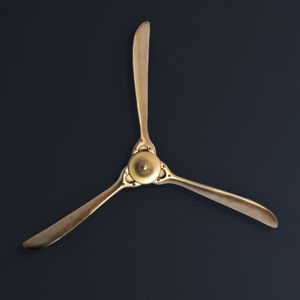 FineBuy Deko Propeller 85x85 cm Metall Flugzeug Wandpropeller, Wohndeko Große Aluminium-Figur, Wanddekoration Dekoration für Zuhause, XXL Wandschmuck, Wanddeko Modern