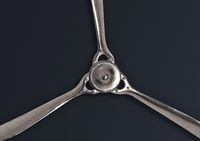 Deko Propeller FineBuy 85 cm Wanddeko Aluminium Flugzeug Wandpropeller Wohndeko – Ansicht 4