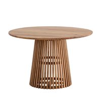 Esstisch rund Ø 120 Massivholz Natur Esszimmertisch Design Küchentisch massiv – Ansicht 6