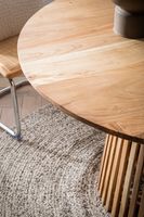 Esstisch rund Ø 120 Massivholz Natur Esszimmertisch Design Küchentisch massiv – Ansicht 4