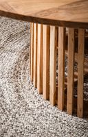 Esstisch rund Ø 120 Massivholz Natur Esszimmertisch Design Küchentisch massiv – Ansicht 5