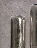 Vase 2er Set FineBuy Blumenvase Aluminium Zylinder Tischvase Rund Dekovase – Ansicht 4