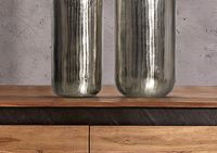 Vase 2er Set FineBuy Blumenvase Aluminium Zylinder Tischvase Rund Dekovase – Ansicht 5