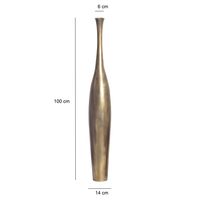 Vase FineBuy Aluminium Gold Blumenvase XXL Bodenvase Wohndeko Groß Alu Modern – Ansicht 3