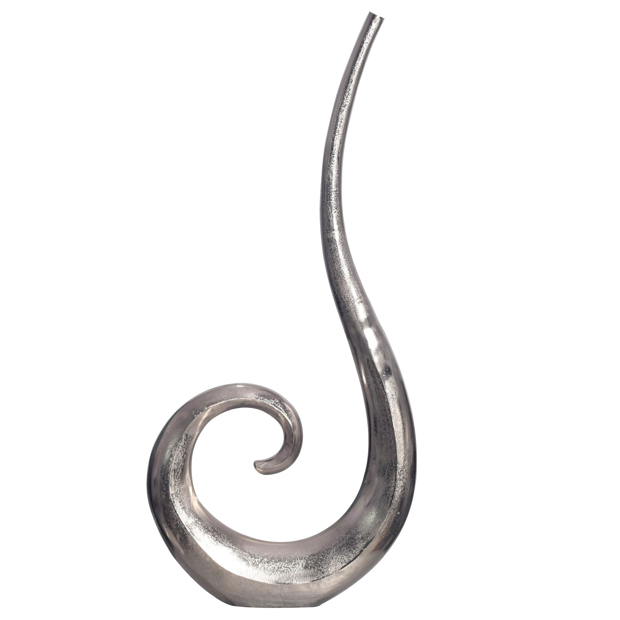 FineBuy Deko Vase 100 cm Aluminium Spirale Blumenvase Modern Groß, Dekovase Extravagant für Blumen, XXL Alu Bodenvase Metall Wohndeko Handgefertigt | Farbe: Silber FineBuy Deko Vase 100 cm Aluminium Spirale Blumenvase Modern Groß, Dekovase Extravagant für Blumen, XXL Alu Bodenvase Metall Wohndeko Handgefertigt | Farbe: Silber