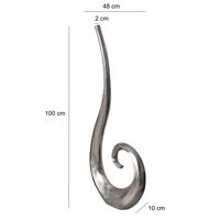 Vase 100 cm Aluminium Blumenvase Spirale Bodenvase Wohndeko Groß Dekovase Modern – Ansicht 3