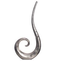 Vase 100 cm Aluminium Blumenvase Spirale Bodenvase Wohndeko Groß Dekovase Modern – Ansicht 6