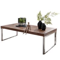 Massiver Couchtisch 120cm Wohnzimmertisch Holz Tisch Massiv Beistelltisch – Ansicht 6