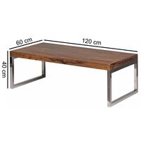 Massiver Couchtisch 120cm Wohnzimmertisch Holz Tisch Massiv Beistelltisch – Ansicht 3