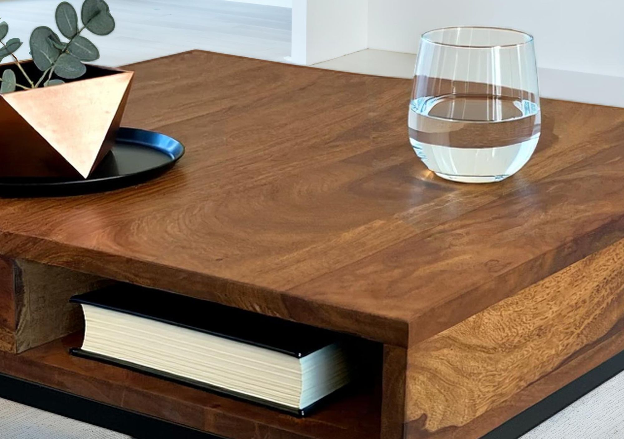 FineBuy Couchtisch 60x60x40 cm Sheesham Massivholz / Metall Sofatisch Eckig, Wohnzimmertisch mit Stauraum, Kaffeetisch Massiv, Kleiner Tisch Beistelltisch Wohnzimmer Modern Quadratisch | Farbe: Braun FineBuy Couchtisch 60x60x40 cm Sheesham Massivholz / Metall Sofatisch Eckig, Wohnzimmertisch mit Stauraum, Kaffeetisch Massiv, Kleiner Tisch Beistelltisch Wohnzimmer Modern Quadratisch | Farbe: Braun