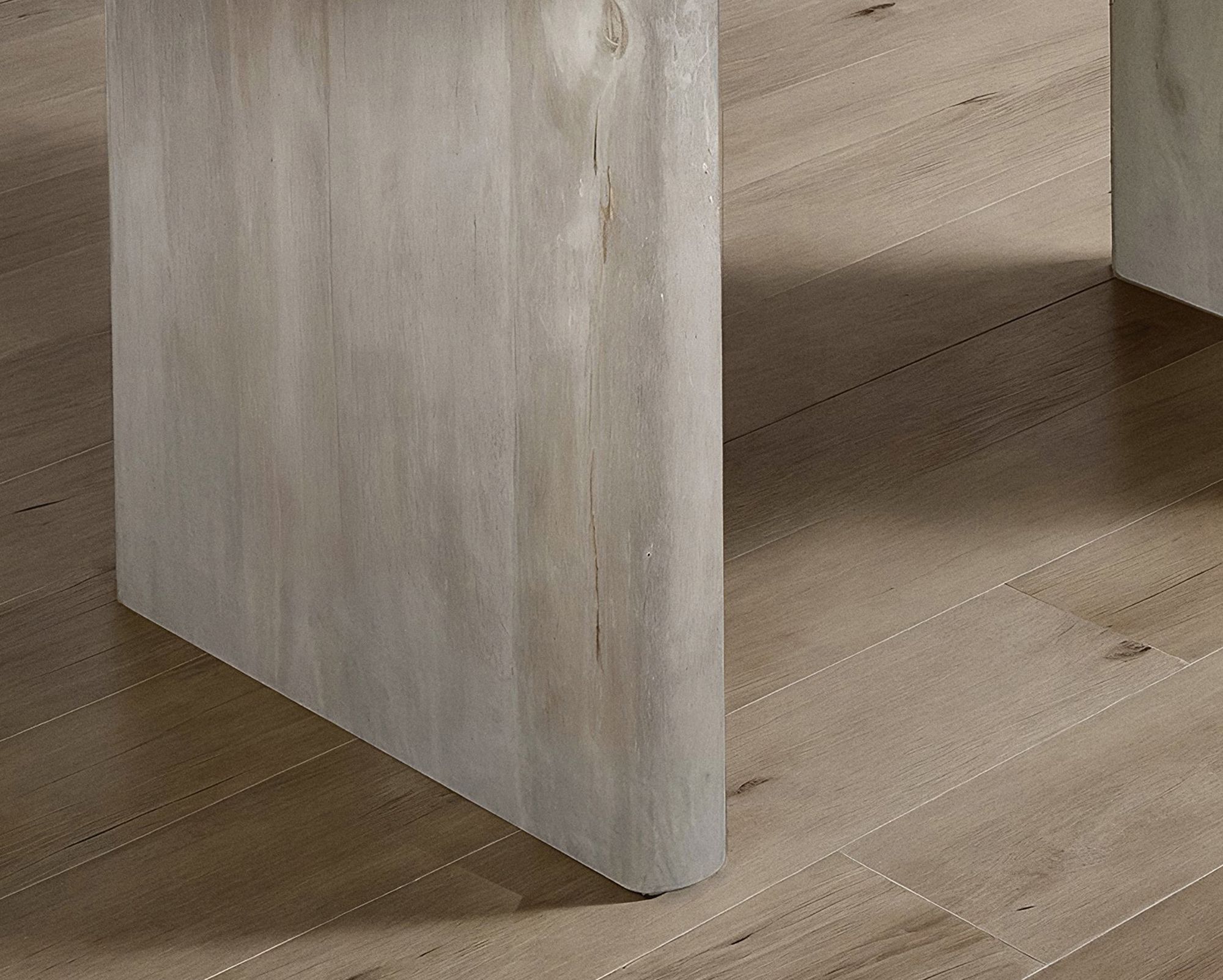 Esszimmertisch FineBuy Esstisch 180 cm Holz Massiv Weiß Küchentisch Nierenform – Ansicht 5