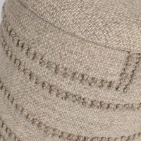 Sitzhocker FineBuy Hocker Wolle rund 40 cm mit Stauraum abnehmbarer Deckel Boho – Ansicht 5