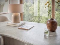 Schreibtisch FineBuy Bürotisch 180 cm Massivholz Computertisch Nierenform – Ansicht 4