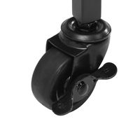 Servierwagen FineBuy Barwagen Metall Schwarz Glas Rollwagen 2 Etagen Rollen – Ansicht 5