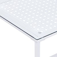 Couchtisch FineBuy Sofatisch Glas Metall 100 cm Wohnzimmertisch Rechteckig – Ansicht 5