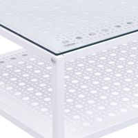 Konsolentisch FineBuy Ablagetisch Glas Metall 80 cm Modern Schmaler Flurtisch – Ansicht 5
