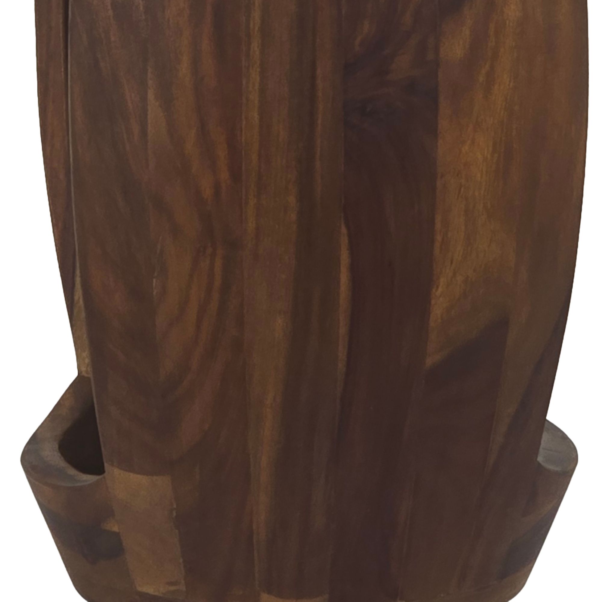 FineBuy Beistelltisch Sheesham Massivholz rund 30cm · Kleiner Runder Couchtisch mit offenem Fach · Handgefertigter Wohnzimmertisch im modernen Design aus Echtholz | Farbe: Braun