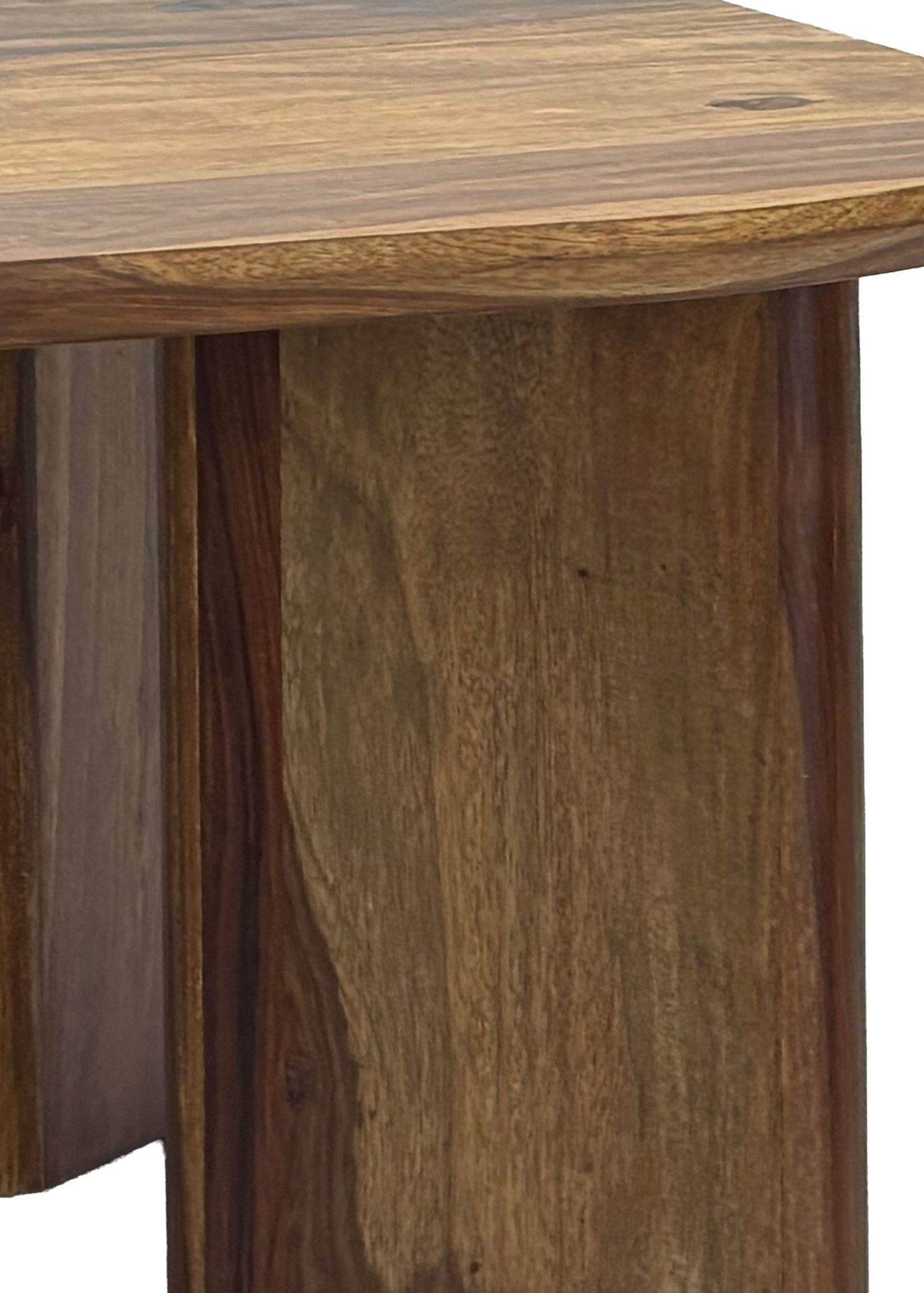 FineBuy Couchtisch Sheesham Massivholz 60cm quadratisch – Handgefertigter Wohnzimmertisch aus Echtholz mit abgerundeten Kanten im modernen Design | Farbe: Braun