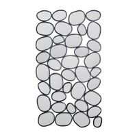 Wandspiegel 56x99 cm Glas Metallrahmen schwarz modern Design Tropfen Spiegel – Ansicht 6