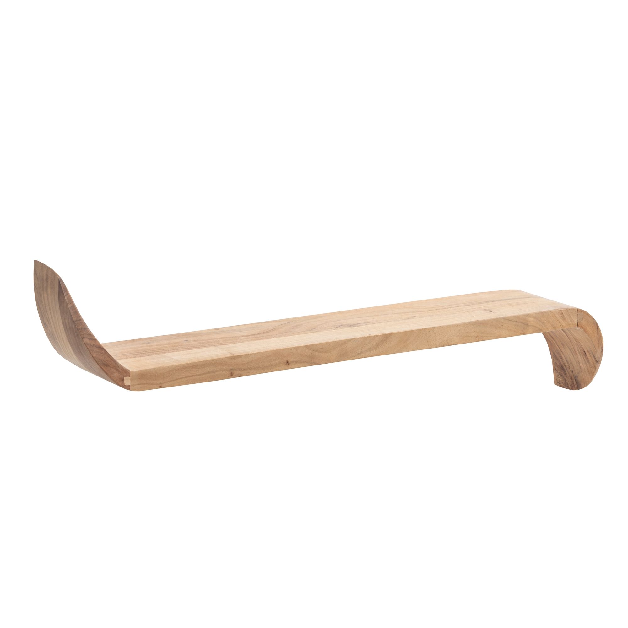 FineBuy Wandregal Mango Massivholz · Hängeregal mit geschwungenen Enden · Handgefertigtes Schwebendes Regal im modernen Design · Regalbrett aus Echtholz | Farbe: Braun FineBuy Wandregal Mango Massivholz · Hängeregal mit geschwungenen Enden · Handgefertigtes Schwebendes Regal im modernen Design · Regalbrett aus Echtholz | Farbe: Braun