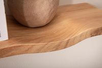 Wandregal Akazie Massivholz Holzregal Wandboard Regal Wellenform Massiv Modern – Ansicht 4