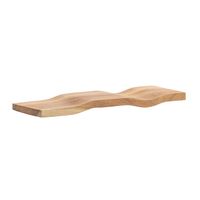 Wandregal Akazie Massivholz Holzregal Wandboard Regal Wellenform Massiv Modern – Ansicht 6