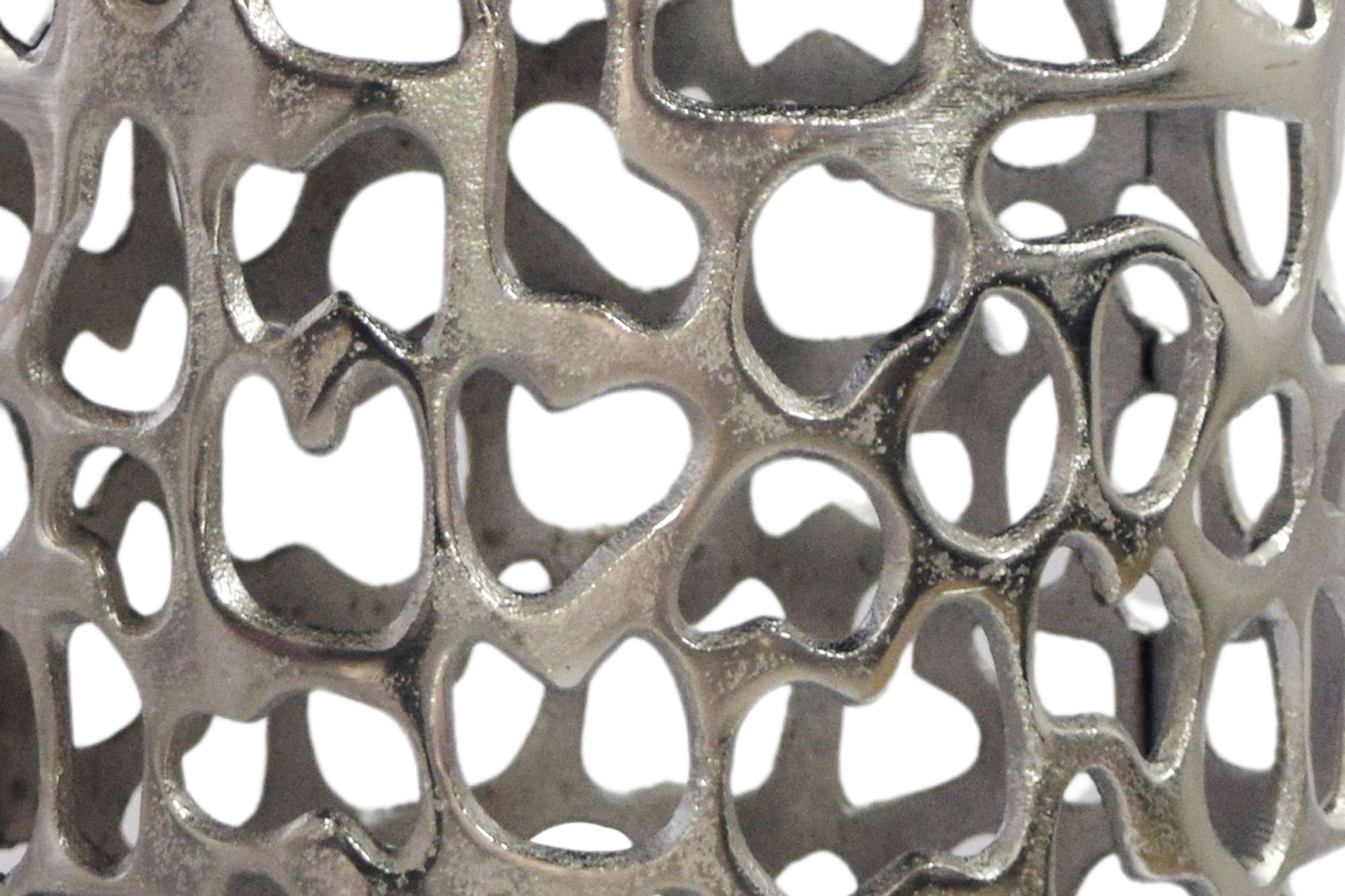 Beistelltisch Alu Metall Couchtisch Wohnzimmertisch Dekotisch Marmor Platte Rund – Ansicht 5