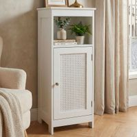Standregal Weiß Wohnregal Nischenregal Stauraumregal Kleiner Schrank - Kommode – Ansicht 1
