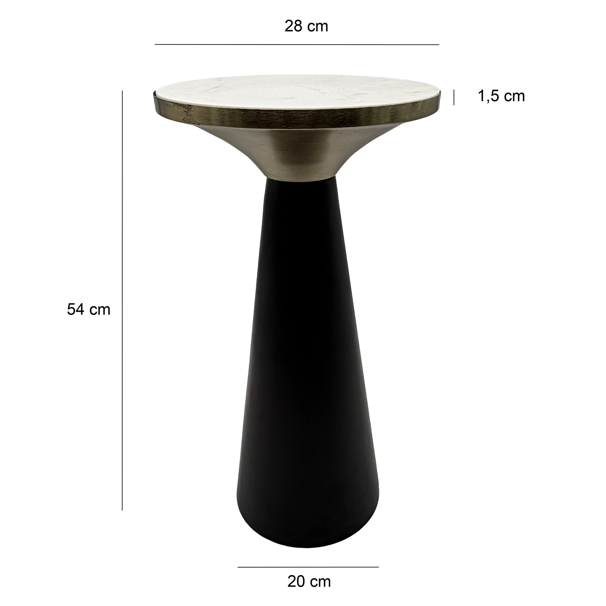 FineBuy Beistelltisch Aluminium & Marmor Tischplatte 28cm rund - Kleiner runder Anstelltisch aus Metall Schwarz - Design Wohnzimmertisch - Dekotisch - Couchtisch - Metalltisch Handmade pflegeleicht | Farbe: Schwarz FineBuy Beistelltisch Aluminium & Marmor Tischplatte 28cm rund - Kleiner runder Anstelltisch aus Metall Schwarz - Design Wohnzimmertisch - Dekotisch - Couchtisch - Metalltisch Handmade pflegeleicht | Farbe: Schwarz